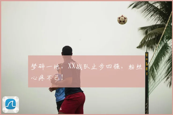 梦碎一地,XX战队止步四强,粉丝心疼不已!